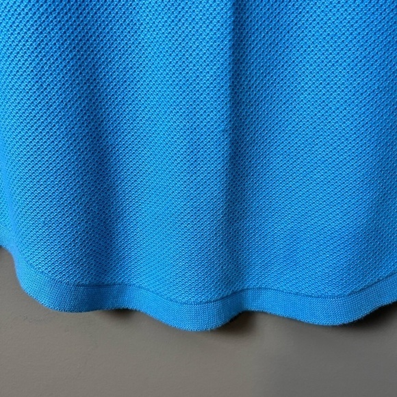 Talbots Turquoise 3/4 Sleeve Scalloped Hem Timeless Knit Pullover Size Small - Picture 4 of 8